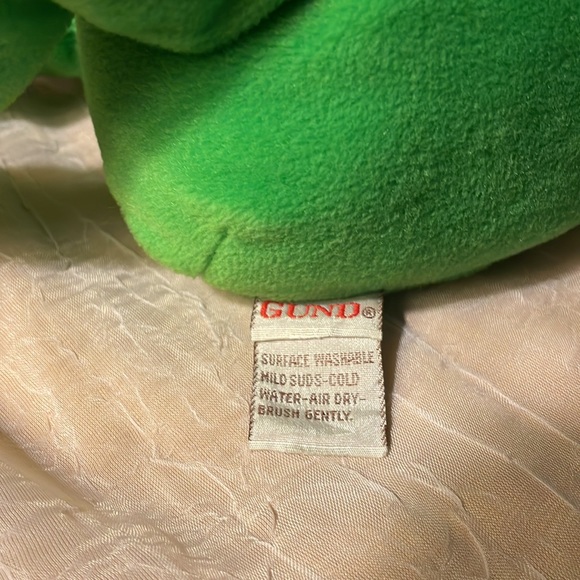 Gund Plush Green Frog Stuffed Animal with cute eyes green & yellow unisex - Picture 3 of 7